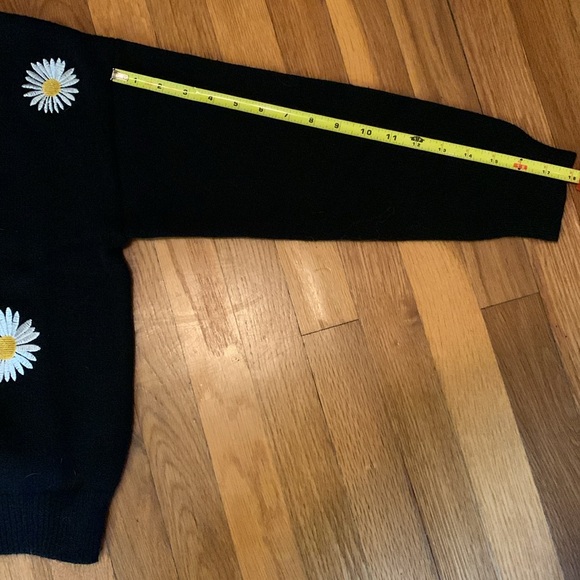 Daisy Sweater Jacket - V-Neck Button Down Sweater - Picture 8 of 9